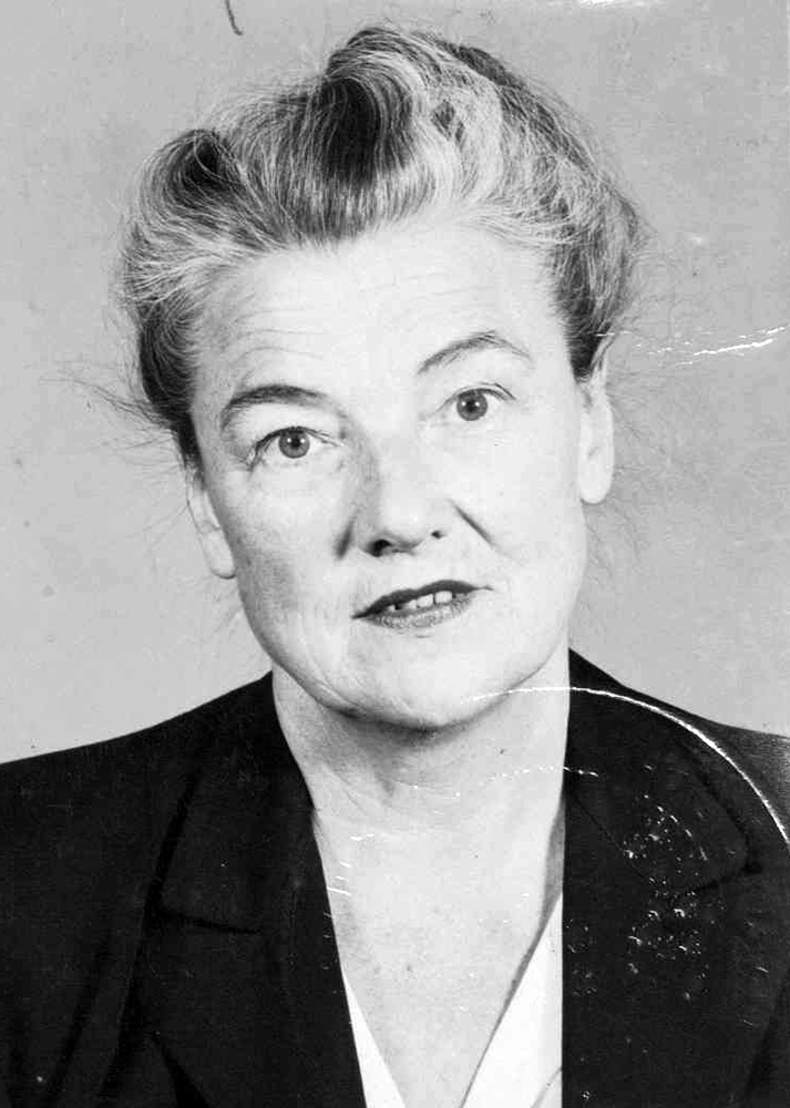 Mary Hewitt Loveless’s passport photo, 1955