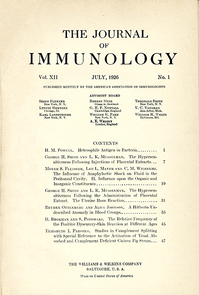 Vol. 12, Issue 1; July 1, 1926