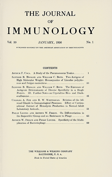 Vol. 30, Issue 1; January 1, 1936