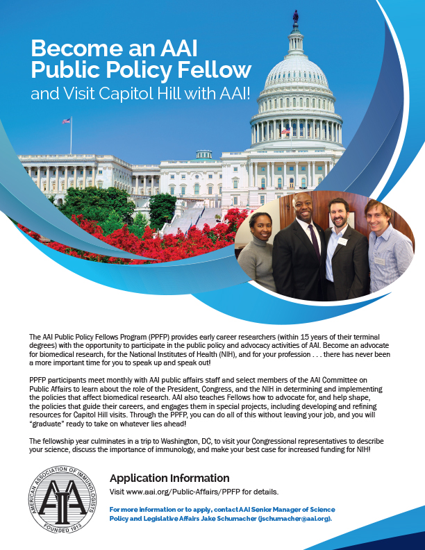 AAI Public Policy Fellowship Program brochure
