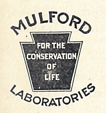 H. K. Mulford Company logo, 1922